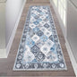HEBE Hallway Runner Rug 2'x6' Washable Vintage Distressed Area Rugs Non Slip Laundry Rug Runner Boho Floor Carpet Runners for Hallways Entryway Laundry Room Kitchen Bathroom