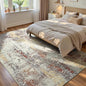 Ompaa Living Room Rug 5x8 Beige Area Rug Machine Washable Boho Rug Non Slip Abstract Vintage Indoor Large Rugs for Bedroom, Classroom, College Dorm, Farmhouse, Dining Room, Kids Playroom