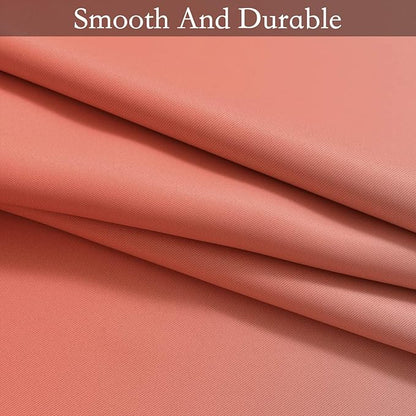 SimpleHome Ombre Room Darkening Curtains for Living Room, Light Blocking Gradient Coral to Greyish White Thermal Insulated Grommet Window Curtains/Drapes for Bedroom, 2 Panels, 52x84 inches Length