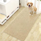 OLANLY Dog Door Mat for Muddy Paws 47x24, Absorbs Moisture and Dirt, Absorbent Non-Slip Washable Doormat, Quick Dry Chenille Mud Mat for Dogs, Entry Indoor Entryway Carpet for Inside Floor, Sand