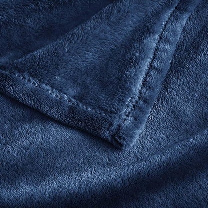 BEDELITE Big Fleece Blanket - 120" x 120" (10' x 10'), Super Soft Fluffy Fuzzy Oversized King Blanket for Bed, Couch, Sofa, Camping, Fits Whole Family, Navy Blue
