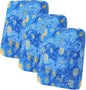 hyha Printed Couch Cushion Covers, Floral Sofa Covers Washable for 3 Cushion Couch, Stretch Pattern Outdoor Cushion Covers for Patio Furniture with Elastic Bottom(3 Packs, Starry Sky)
