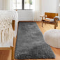 ONASAR 2x6 Grey Runner Rugs for Bedroom Living Room, Fluffy Bedside Hallway Throw Area Rug, Gray Ultra Soft Plush Furry Floor Carpet Mat for Nursery Kids Dorm Closet Home Decor Aesthetic