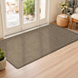 LEKEEPGO Ultra Thin Indoor Door Mat 24"x47", Low-Profile Door Mat Indoor Entrance, Non Slip Rubber Backing Inside Doormat Washable Welcome Front Entryway Dirt Trapper Entry Mat, Brown