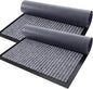 OLANLY Front Door Mat Indoor Outdoor Entrance, 2-Pack 29.5 x 17 Inch, Waterproof Heavy Duty Doormat, Fade Resistant, Low Profile, Easy Clean Patio Porch Welcome Floor Mats for Entry, Light Gray