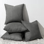 Topfinel Dark Grey Throw Pillow Covers Set of 4,Soft Velvet Modern Double-Sided Designs,Decorative Cushion CasesMix and Match for Home Decor, Pillow Inserts Not Included (20x20 inch)