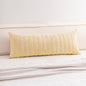 Corduroy Decorative Throw Pillow Covers 14x36 Inch Soft Striped Pillow Covers Modern Farmhouse Home Decor for Sofa Living Room Couch Bed（Beige）
