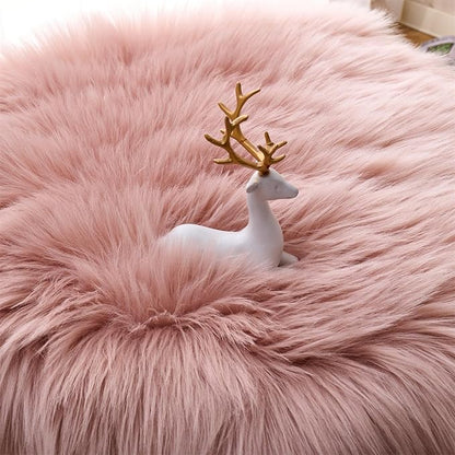 Arbosofe Ultra Soft Faux Fur Rug, Area Rugs, Pink Fluffy Shaggy Fur Rug for Bedroom & Living Room, Kids Room Decor, 2 x 6 Feet Rectangular