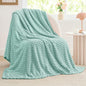 BEDELITE Jacquard Blanket - 3D Fleece Decorative Haze Blue Throw Blanket, Super Soft and Cozy Warm Fuzzy Blanket All Seasons Suitable, 50x60Inches
