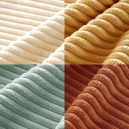 MIULEE Boho Farmhouse Throw Pillow Covers 18x18 Inch Set of 4 Summer Modern Natural Decorative Cushion Covers Soft Corduroy Home Decor for Spring Couch Bed Sofa Living Room Teal-Rust Gradient Series