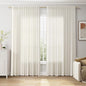 Extra Wide 100 Inch Linen Curtains for Living Room Divider Light Filtering Semi Sheer Back Tab Patio Curtains for Sliding Door Natural Coastal Decor Sunroom Floor to Ceiling Window Curtain 100x84