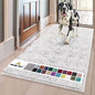 Muddy Mat® | Super Absorbent Door Mat Indoor, Microfiber Quick Dry Chenille Entryway Rug, Non-Slip Front Door Mat, Indoor Mats for Entryway, Machine Washable Pet Rug, White 36" x 120"
