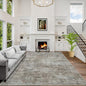 6x9 Area Rugs Washable Rug: Large Modern Abstract Living Room Rug Soft Anti-Skid Thin Carpet Indoor Floor Non-Shedding Carpets for Bedroom Dining Room Farmhouse Nursery Home Office Brown Black