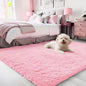 OLANLY 3x5 Machine Washable Small Bedside Rug, Soft Fluffy Shaggy Rugs for Living Room, Bedroom, Indoor Floor Carpet for Kids Girls and Boys, Preppy Dorms, Nursery, Home Decor Aesthetic, Pink