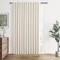 Guken Cream 100% Blackout Linen Curtains 100 Inch Wide by 84 Inch for Living Room Bedroom Back Tab Thermal Insulated Black Out 1 Drapes Room Darkening Window Curtains,1 Panel