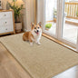 OLANLY Dog Door Mat for Muddy Paws 54x32, Absorbs Moisture and Dirt, Absorbent Non-Slip Washable Doormat, Quick Dry Chenille Mud Mat for Dogs, Entry Indoor Entryway Carpet for Inside Floor, Beige