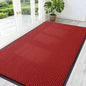 OLANLY Front Door Mat Indoor Outdoor Entrance, Waterproof Heavy Duty Doormat, Fade Resistant, Low Profile, Easy Clean Patio Porch Welcome Floor Mats for Entry, 59x30, Red