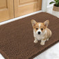 OLANLY Dog Door Mat for Muddy Paws 24x16, Absorbs Moisture and Dirt, Absorbent Non-Slip Washable Doormat, Quick Dry Chenille Mud Mat for Dogs, Entry Indoor Entryway Carpet for Inside Floor, Mocha