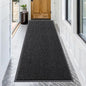 OLANLY Front Door Mat Indoor Outdoor Entrance, Waterproof Heavy Duty Doormat, Fade Resistant, Low Profile, Easy Clean Patio Porch Welcome Floor Mats for Entry, 71x34, Off-Black