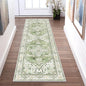 Yamaziot Washable Runner Rug, 2x6 Non-Slip Boho Vintage Hallway Rug Runner with Rubber Backing, Stain Resistant & Low Pile Faux Wool Distressed Carpet Runner for Kitchen, Laundry, Entrance