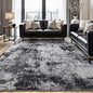 Rugflix 9x12 Area Rugs for Living Room, Washable Large Rug Stain-Resistant Low Pile, Modern Dark Carpet for Dining Room Home Office Kid Room Nursery Bedroom, Black Grey