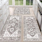 HEBE Boho Kitchen Rug Sets 3 Piece with Runner Non Slip Kitchen Rugs and Mats Washable Kitchen Mats for Floor Thick Kitchen Floor Mat Carpet Runner Rugs for Hallway Laundry Holiday Decor