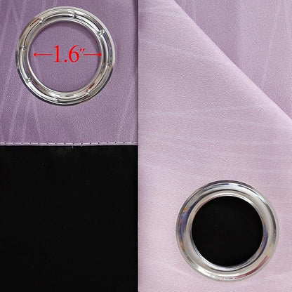 Estelar Textiler Pink and Purple Ombre Short Blackout Curtains 36 Inch Long, Thermal Insulated Grommet Small Half Window Drapes for Cafe/Basement/RV Camper/Kitchen, 52Wx36L, 2 Panels