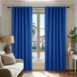 Deconovo Blackout Curtains, Thermal Insulated, W52 x L72 2 Panels, Back Tab, Machine Washable, Room-Darkening Drapes for Bedroom/Living Room Royal Blue