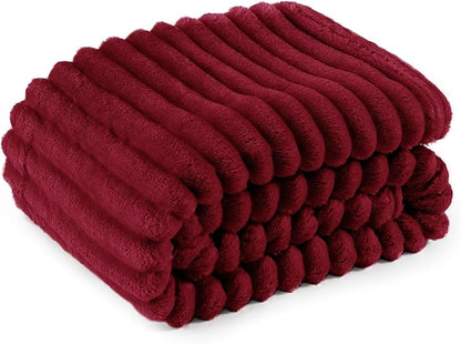 Bedsure GentleSoft Red Twin Blanket for Bed - Cozy Soft Blankets for Women, Cute Large Throws for Girls, 66x90 Inches