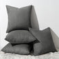 Topfinel Decorative Dark Grey Throw Pillow Covers Cushion Cases, Set of 4 Soft Velvet Modern Double-Sided Designs, Mix and Match for Home Decor, Pillow Inserts Not Included (16x16 inch)