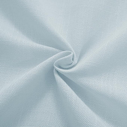 Sky Blue Curtains 108 inch Length for Bedroom Back Tab Light Filtering Semi Sheer Blue Living Room Curtains Linen Cotton Textured Drapery Panel Aesthetic Decor Light Blue 52x108
