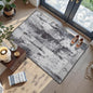 Toneed Entryway Rug 2x3 Door Mat for Indoor Entrance, Washable Small Throw Rug for Kitchen Floor, Front Door, Bedroom Bedside, Non-Slip Low Pile, Abstract Slate Grey