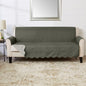 Great Bay Home Reversible Sofa Cover - Washable Slipcover Furniture Protector with Elastic Straps - Perfect for Kids & Pets - Quilted & Stitched Detail (Sage Green/Light Gray)
