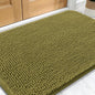 OLANLY Dog Door Mat for Muddy Paws 34x21, Absorbs Moisture and Dirt, Absorbent Non-Slip Washable Doormat, Quick Dry Chenille Mud Mat, Entry Indoor Entryway Carpet for Inside Floor, Willow Green