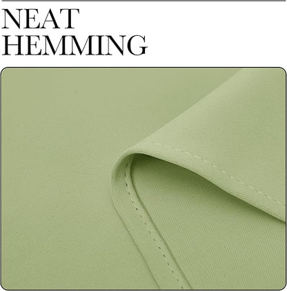 NICETOWN Curtains for Bedroom, Green Nursery Curtains Thermal Insulated, Grommet Top Blackout Drapes for Son's Room Privacy (Sage Green, 1 Pair, 42 x 63 inches)