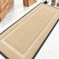 OLANLY Front Door Mat Indoor Outdoor Entrance, Waterproof All-Season, All-Weather Doormat, Sturdy Natural Rubber, Fade Resistant, Low Profile, Easy Clean Patio Porch Entryway Mat, 59x20, Beige