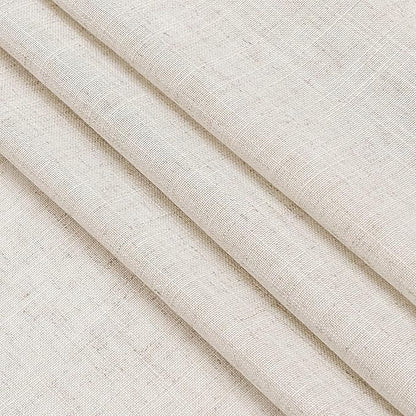 Nanspring 30 Inch Long Beige Curtains for Kitchen Linen Blend Farmhouse Decor Semi Sheer Light Filtering Back Tab and Rod Pocket Short Curtain for Bathroom Small Window 30 x 30 Inch, 2 Panels
