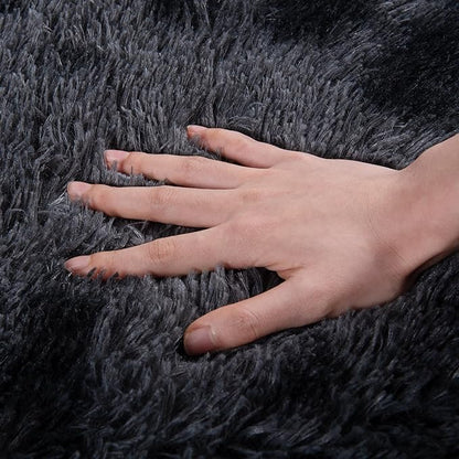 Rugs for Living Room 5x7, Soft Shaggy Modern Shag Area Rug for Bedroom, Upgrade Non-Slip Plush Fluffy Carpet for Kids Boys Girls Room Home Decor Aesthetic, Dark Grey
