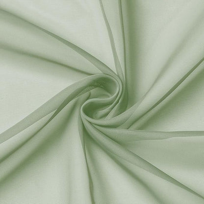 Extra Long Sage Green Sheer Curtains for Bedroom Living Room 120 Inches Long 2 Panels Set, Solid Soft Light Filtering Rod Pocket Sheer Window Curtains, Each 59" Wx120 L Inch