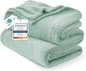 Bedsure GentleSoft Fleece Blanket Twin Size Sage Green - 300GSM Lightweight Plush Fuzzy Cozy Soft Warm Blanket for Bed, Sofa, Couch, Travel, Camping, 60x80 inches