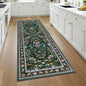 HEBE Washable Hallway Runner Rug 2'x 6' Non Slip Kitchen Rugs Runner,Low Pile Entryway Rug Laundry Room Mat Floral Carpet Runners for Hallways, Kitchen,Bathroom,Laundry,Bedside Rug