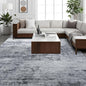 Toneed Abstract Area Rug 7x10 Modern Washable Rug Soft Non Slip Rug Low Pile for Bedroom Living Room Dining Room Grey