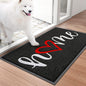 BeneathYourFeet Door Mat, Welcome Mat Low Profile Floor Mat Front Doormat Indoor and Outdoor Doormat Non Slip Rugs for Entryway, Patio, High Traffic Areas (30"x17.5", Black-Home)