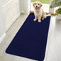 OLANLY Dog Door Mat for Muddy Paws 70x35, Absorbs Moisture and Dirt, Absorbent Non-Slip Washable Doormat, Quick Dry Chenille Mud Mat for Dogs, Entry Indoor Entryway Carpet for Inside Floor, Navy Blue