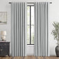 MIULEE 100% Blackout Linen Curtains for Bedroom, Grey Solid Luxury Decor Thermal Insulation Room Darkening Drapes for Living Room Nursery Back Tab Rod Pocket 42 x 84 Inches, 2 Panels