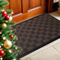 Mibao Front Door Mat, Heavy Duty Durable Welcome Mat for Outdoor Indoor, Dirt Trapper Waterproof Super Absorbent Door Mat for Entryway Outside Patio Porch, 35.5" x 24", Coffee