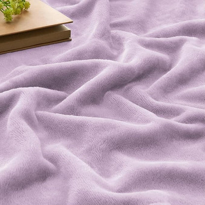 BEDELITE Fleece Blanket King Size Blankets for Bed, Luxury Plush Cozy Fuzzy Blanket 108x90 inches, Super Soft Warm Lightweight Throw Blanket All Seasons Suitable, Lilac