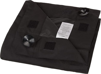 Amazon Basics Portable Energy Saving Noise Reducing Blackout Curtain Shade with Suction Cups, Fits Windows, 50"W x 78"L, Black, 2-Pack