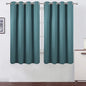 LEMOMO Sea Teal Thermal Blackout Curtains/52 x 63 Inch/Set of 2 Panels Room Darkening Curtains