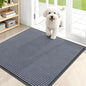 OLANLY Front Door Mat Indoor Outdoor Entrance, Waterproof Heavy Duty Doormat, Fade Resistant, Low Profile, Easy Clean Patio Porch Welcome Floor Mats for Entry, 35x30, Ash Grey